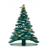 Vánoční dekorace Bark for Christmas 70 cm zelená, Alessi