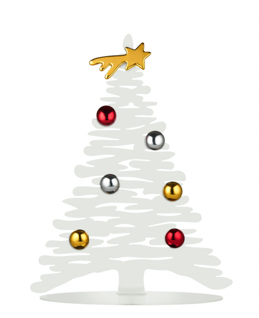 Vánoční dekorace Bark for Christmas 30 cm bílá, Alessi