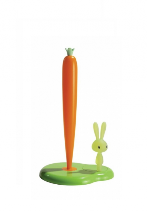 Držák na papírové utěrky Bunny&Carrot zelený, Alessi