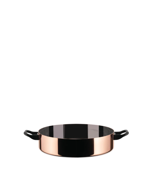 Měděný nízký kastrol La Cintura di Orione 24 cm, Alessi