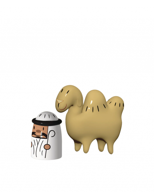 Porcelánové figurky Amir & Camelus, Alessi