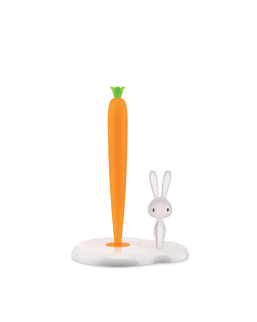 Držák na papírové utěrky Bunny&Carrot bílý, Alessi