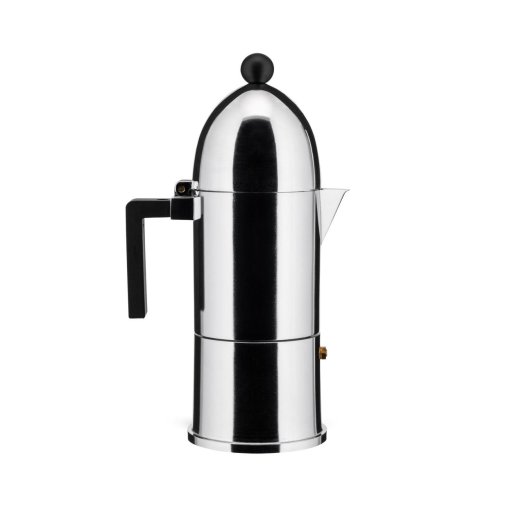 Moka kávovar La Cupola 6 š. černý indukce, Alessi