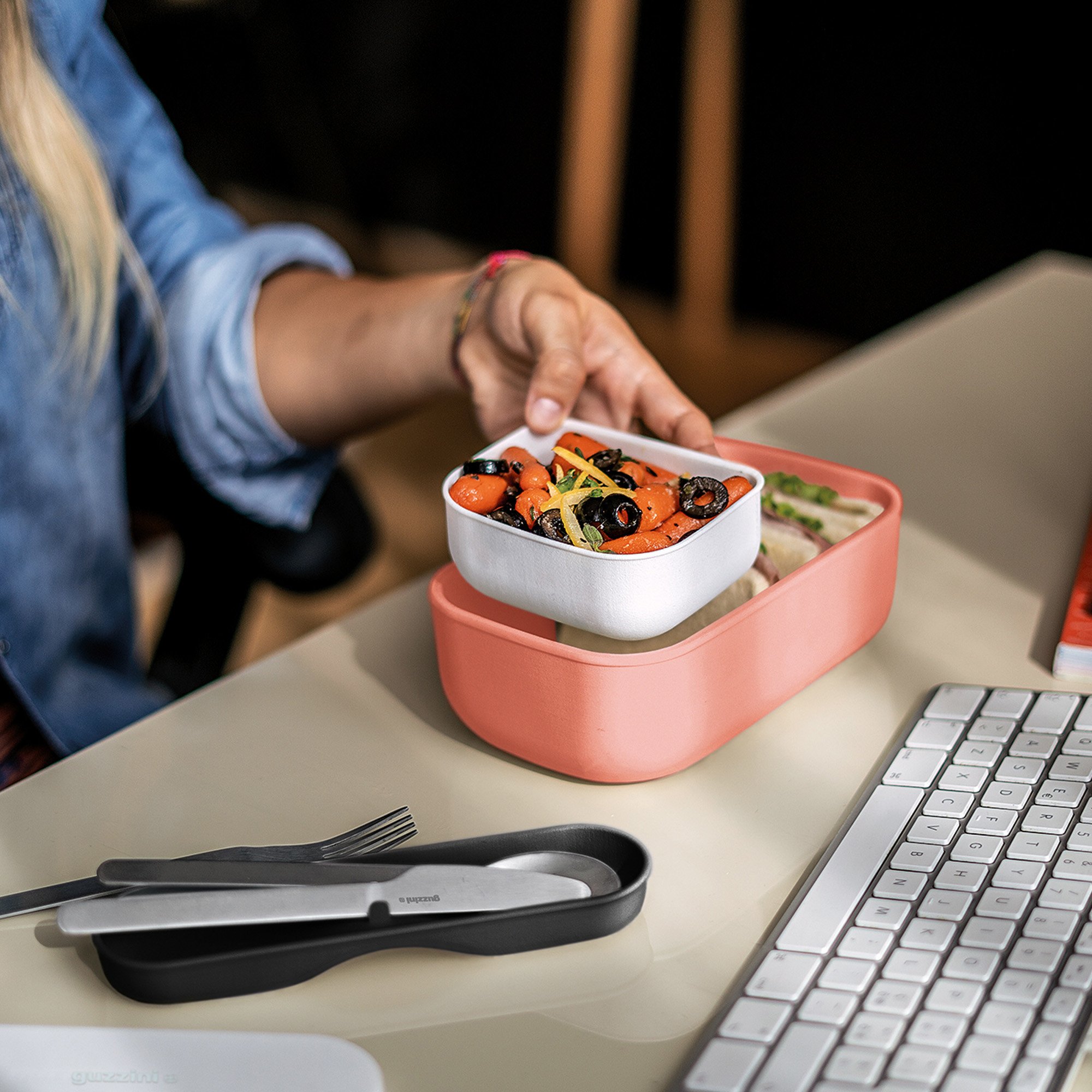 Lunch box Store&Go červený, Guzzini Casabella